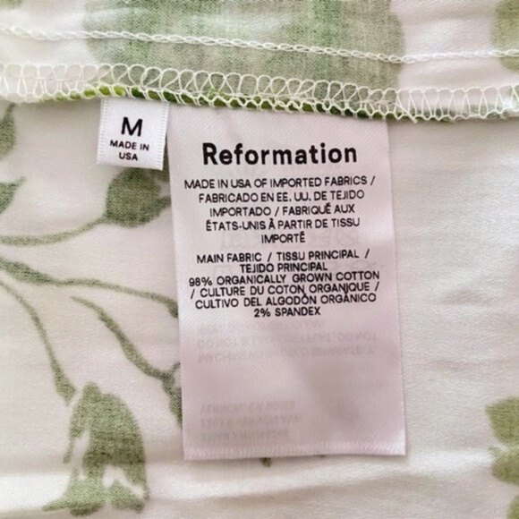 NEW Reformation East Dress Rialto Medium - Picture 14 of 15